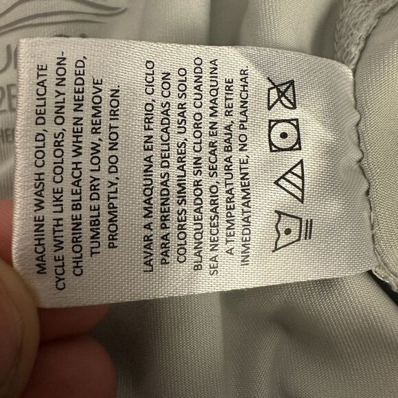 Laguna Swim Mens 2XL Swim Shorts Gray/Blue Palm Gradient Design Mesh Lining - Picture 8 of 12